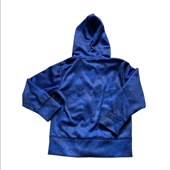 Under Armour Boys Blue Orange Zip Jacket Hoodie Size 4 - Picture 2 of 5